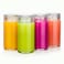 All About Glass Water Bottles 4 Pack Wide Mouth Juice Bottles with Clear Lids for Juicing Smoothies Fruit Water Teas Beverage Storage 10oz Leakproof Reusable Borosilicate