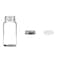 U-Pack UPack 12 pieces of Square Glass Spice Bottles 4 oz Spice Jars with Silver Metal Lids Shaker Tops and Labels