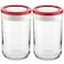 Tribello 22oz Mason Jar Wide Mouth Canning Jars Perfect To Keep Fresh All Your Homemade Smoothies Fruit Drinks And Yogurt pack of 2