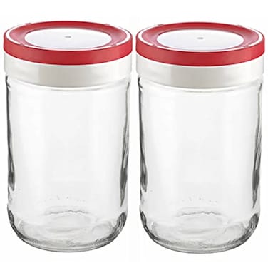 Tribello 22oz Mason Jar Wide Mouth Canning Jars Perfect To Keep Fresh All Your Homemade Smoothies Fruit Drinks And Yogurt pack of 2