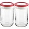 Tribello 22oz Mason Jar Wide Mouth Canning Jars Perfect To Keep Fresh All Your Homemade Smoothies Fruit Drinks And Yogurt pack of 2