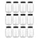 novelinks 32 oz Mason Jars with Plastic Lids 12 Pack Large Plastic Salad Jars with Lids 32oz Reusable Spice Containers Kitchen Jars for Pantry Organization 12 PackBlack