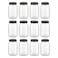 novelinks 32 oz Mason Jars with Plastic Lids 12 Pack Large Plastic Salad Jars with Lids 32oz Reusable Spice Containers Kitchen Jars for Pantry Organization 12 PackBlack
