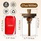 ANSQU Glass Jar with Wooden Lid Spoon 27oz Food Storage Containers Coffee Jar Coffee Grounds Container Glass Food Storage Canister 1 Pack