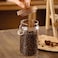 ANSQU Glass Jar with Wooden Lid Spoon 27oz Food Storage Containers Coffee Jar Coffee Grounds Container Glass Food Storage Canister 1 Pack