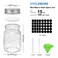 CycleMore 15 Pack 4oz Glass Mason Spice Jars Round Spice Containers with Silver Metal Caps and PourSift Shaker Lids40pcs Labels1pcs Silicone Collapsible Funnel1pack Brush and 1 Pen Included