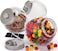Le'raze Glass Cookie Jars for Kitchen Counter 3 Pack 75oz Food Storage Canisters with Airtight Lids Marker Labels Coin Penny Jar for Candy Buffet Coffee Laundry Detergent Holder