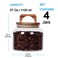 SAIOOL Glass Jars with Airtight Lid Set of 4Kitchen Canisters Borosilicate Storage ContainersRetro Design jars for CandyCookieRiceSugarFlour FlourPastaNuts and Spice Jars