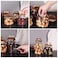 SAIOOL Glass Jars with Airtight Lid Set of 4Kitchen Canisters Borosilicate Storage ContainersRetro Design jars for CandyCookieRiceSugarFlour FlourPastaNuts and Spice Jars