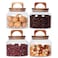 SAIOOL Glass Jars with Airtight Lid Set of 4Kitchen Canisters Borosilicate Storage ContainersRetro Design jars for CandyCookieRiceSugarFlour FlourPastaNuts and Spice Jars