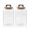 Sweejar Large Glass Candy Jars with Wooden Lids 1 Gallon Glass Jar with Lid SugarFlour Storage Containers Big Glass Canisters with Airtight Lid 2 Pack