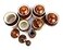 WHOLELIFEOBJECTS Ceramic Pickle Jar with Lid Holder Achar Handi for Kitchen Dining Table Storage 1 Pcs Small 250Ml