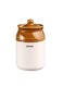 WHOLELIFEOBJECTS Ceramic Pickle Jar with Lid Holder Achar Handi for Kitchen Dining Table Storage 1 Pcs Small 250Ml