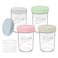 Xyptorix 16 oz Overnight Oats Containers with Lids 4Pack LeakProof Wide Mouth Mason Jars Separate Compartments for FruitsNuts Airtight Glass Jars for Chia Pudding Yogurt Parfait and Salad