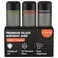 ONGROK Glass Storage Jar 180ml 3 Pack UV HerbSpice Jar with ChildResistant Lid ColorCoded Glass Containers to Preserve Smell and Aroma