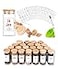 Churboro 24 Glass Spice Jars with Bamboo Airtight Lids 400 Spice Labels Funnel and Chalk Marker Set Spice Containers 4 OZ Glass Storage Jars