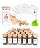 Churboro 24 Glass Spice Jars with Bamboo Airtight Lids 400 Spice Labels Funnel and Chalk Marker Set Spice Containers 4 OZ Glass Storage Jars