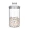 IVOOBR 34oz Acrylic Storage Jar Airtight Lid with Silicone Sealing Ring Ideal Canister Container for Sugar Tea Spices Herbs Shells Bath Salt Christmas Decorative Apothecary Jars