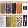 DHSBTLS Glass Food Storage Containers Jars with Airtight Bamboo Lid 30 oz 8 pcs 890 ml Pantry Organization Jar Glass Terrarium with Lid Spice Flour and Sugar Container Canister Set for Kitchen Counter