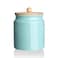 Sweejar Ceramic Kitchen Canisters 28 FLOZ Porcelain Food Storage Jar with Airtight Seal Wooden Lid Home Container Serving for Coffee Beans Tealeave Sugar Salt Tool Bucket Turquoise