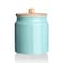 Sweejar Ceramic Kitchen Canisters 28 FLOZ Porcelain Food Storage Jar with Airtight Seal Wooden Lid Home Container Serving for Coffee Beans Tealeave Sugar Salt Tool Bucket Turquoise