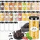 PeacePeo Plastic Jars with Lids 16 OZ Plastic Jars 24 Pcs Slime Containers with Airtight Screw On Lids Leak Proof Clear Storage Containers Jar Empty for Kitchen Household Food Storage