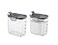 Progressive International ProKeeper Clear Plastic Airtight Food Bakers Kitchen Storage Organization Container Canister Set with Magnetic Accessories 2 Piece Set Sugar 25Quart