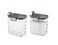Progressive International ProKeeper Clear Plastic Airtight Food Bakers Kitchen Storage Organization Container Canister Set with Magnetic Accessories 2 Piece Set Sugar 25Quart