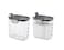 Progressive International ProKeeper Clear Plastic Airtight Food Bakers Kitchen Storage Organization Container Canister Set with Magnetic Accessories 2 Piece Set Sugar 25Quart