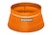 Ruffwear Bivy Collapsible Dog Bowl Waterproof Welded SingleWall Fabric Ultralight Portable FoldFlat NonSlip Bottom Accessory Loop Reflective Trim 60 fl oz 18 L Salamander Orange Medium