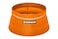 Ruffwear Bivy Collapsible Dog Bowl Waterproof Welded SingleWall Fabric Ultralight Portable FoldFlat NonSlip Bottom Accessory Loop Reflective Trim 60 fl oz 18 L Salamander Orange Medium