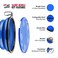 Tuff Pupper SuperBigSlurp Collapsible Dog Bowls Extra Large Capacity Portable Food Safe Odorless NonToxic Silicone