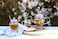 Teabloom Le Bouquet Glass Teapot with Two Gourmet Blooming Tea Flowers 34 Oz 1 L Capacity Up to 4 Cups of Tea