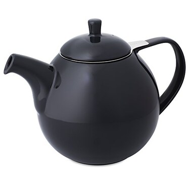FORLIFE Curve Teapot with Infuser 45Ounce Black Graphite