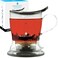GROSCHE Aberdeen Tea Infuser Teapot Smart Tea Maker BPAFree DripFree Design Coaster Easy Brew Easy Clean Steeper Loose Leaf Brewing Stylish Design 177 oz 525 ml Black