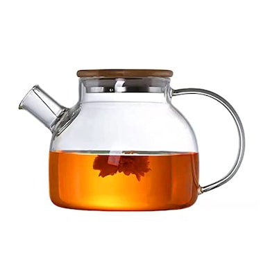 HwaGui Hwagui Glass Teapot with Infuser for Loose Tea and Blooming Tea Heat Resistant Glass Teapot and Kettle for Stovetop Perfect Tea Maker 1000ml33oz