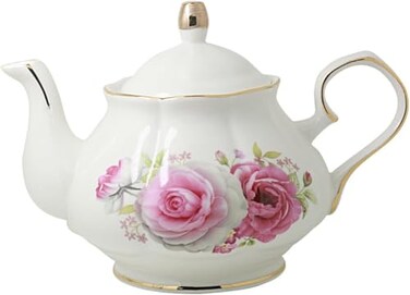 Jomop Teapot Handmade Ceramic Flowers Rose