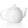 Sweejar Porcelain Teapot with Removable Stainless Steel InfuserMicrowave Dishwasher Safe Tea Pots for Loose TeaTea Infuser Pots for Chrismas Women Gift 30oz White