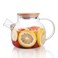 CNGLASS CnGlass Glass Teapot Stovetop Safe203 oz Clear Tea pot with Removable Filter SpoutLoose Leaf and Blooming Tea Maker