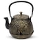 toptier Tea Kettle Toptier Japanese Cast Iron Tea Kettle for Stove Top Stovetop Safe Cast Iron Teapot with Infusers for Loose Tea 40 Ounce 1200 ml Black