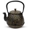 toptier Tea Kettle Toptier Japanese Cast Iron Tea Kettle for Stove Top Stovetop Safe Cast Iron Teapot with Infusers for Loose Tea 40 Ounce 1200 ml Black
