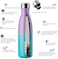 BJPKPK 17oz Insulated Water Bottles Stainless SteelSports Water Bottles Keep Cold for 24 Hours and Hot for 12 HoursBPA FreeGlitter Purple Green