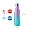 BJPKPK 17oz Insulated Water Bottles Stainless SteelSports Water Bottles Keep Cold for 24 Hours and Hot for 12 HoursBPA FreeGlitter Purple Green