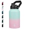 BJPKPK 87oz Insulated Water Bottle Dishwasher Safe 23 Gallon Water Bottle with Ergonomic Handle BPA Free Leak Proof Water JugStainless Steel Metal Flasks with Antislip BottomMarshmallow