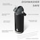 BJPKPK Insulated Water Bottle with Straw Lid 18oz Thermo Water Bottles with Soft Nozzle Flex Handle Nonslip Boot BPA Free Leak Proof Stainless Steel Metal Thermo Tumblers CupsBlack