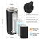 BJPKPK Insulated Water Bottles Dishwasher Safe 18 oz Water Bottle with Handle Leakproof BPA Free Thermal Flasks Stainless Steel Jug for Sports Black