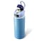 BUZIO 32 oz Insulated Stainless Steel Water Bottle Triple Wall Water Bottle with Chug Spout and Leakproof Locking Lid for Gym Sports School Work Dishwasher Safe Keep Cold 48H Haze Blue