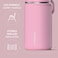 Hydrapeak Mini 14oz Water Bottle with Straw Lid Stainless Steel Double Wall Insulated Water Bottle LeakProof and SpillProof Water Bottle 24 Hours Cold Pink