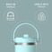 Hydrapeak Nomad 32oz Insulated Stainless Steel Travel Tumbler with Handle Straw Lid Leakproof Cupholder Friendly Keeps Drinks Cold 24 Hours Reusable Bottle for Daily Hydration Seafoam