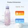 Konokyo Insulated Water Bottle with Strap18 oz Double Wall Stainless Steel Vacuum Bottles Metal Water FlaskDawn